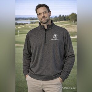 Cutter & Buck Charcoal Quarter-Zip Jacket